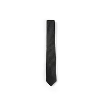 HLA 海澜之家 领带男纯色大气质感有型商务黑色领带HZLAD1U005A