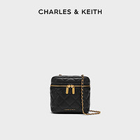 CHARLES & KEITH 女神节CHARLES&KEITH;绗缝菱格拉链斜挎小盒子包CK2-80271114