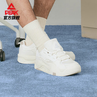 PEAK 匹克 态极漫游板鞋男鞋夏季低帮百搭轻便透气休闲运动鞋子男DB420057 米色 45