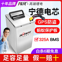 阵风(Zhen Feng)阵风48V60V电动车锂电池72V大容量带GPS外卖宁德时代三元锂电池 宁德48V70A+蚂蚁325A+GPS+8A充