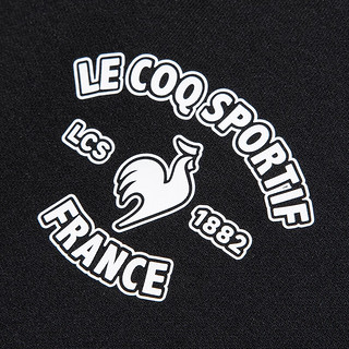 乐卡克乐卡克法国公鸡2024春季女子针织舒适短袖T恤L241WCNA0314 黑色 L
