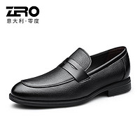 零度【】男士皮鞋商务正装德比鞋职场办公真皮鞋子男-599 XB1223611黑色 43