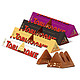 亿滋欧洲进口Toblerone三角黑巧克力100g*4白巧零食巴旦木