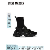 史蒂夫·马登 STEVE MADDEN /思美登冬欧美风弹力运动厚底袜靴MOVE ON 黑色 36