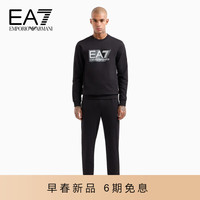 阿玛尼EMPORIO ARMANI24早春EA7男装大徽标印花运动卫衣套装 XL