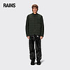 RAINS 绗缝棉服男女同款 保暖轻薄夹克 Giron Liner Jacket 绿色 M