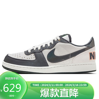 NIKE 耐克 休闲鞋男板鞋缓震TERMINATOR运动鞋春夏FN9331-191白黑42.5