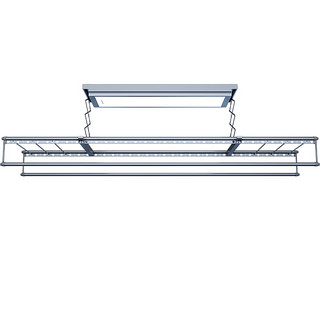 欧兰特欧兰特D13电动晾衣架自动升降晒衣阳台智能控制LED照明遥控D13B-S D13银灰大直杆