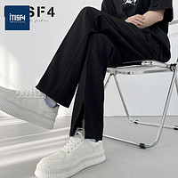 ITISF4 艾夫斯 ITISF开叉西裤男士设计感直筒西装裤小众休闲西裤ins韩版潮流裤子