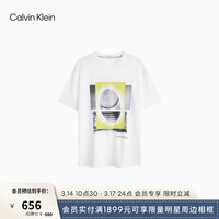 Calvin Klein Jeans24春夏新款男士潮流宇宙图案印花纯棉宽松短袖T恤J325199