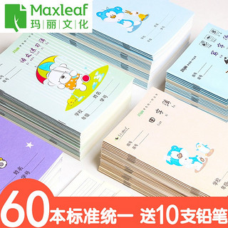 Maxleaf 玛丽文化 玛丽写字本拼音本 5本