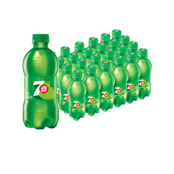 pepsi 百事 可乐7喜柠檬味汽水碳酸饮料300ml*24瓶整箱