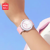 名创优品(MINISO)女士手表潮流时尚超薄手表硅胶石英表款腕表 3021-粉色
