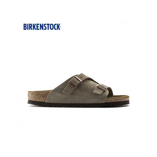 BIRKENSTOCK软木拖鞋男女款拖鞋外穿时尚凉拖Zurich系列 灰色窄版50463 43