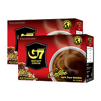 88VIP：g 7 coffee 越南中原G7咖啡速溶0蔗糖冰美式苦黑咖啡2盒30杯