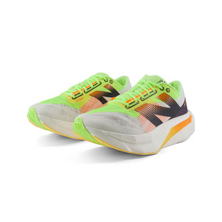 NEW BALANCE男鞋女鞋竞速碳板马拉松跑步鞋SC Elite v4系列 白色/深灰/柠檬黄 男款 MRCELLA4 40 (男款脚长25cm)