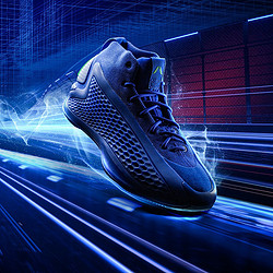 adidas 阿迪达斯 AE 1 签名版 男女款篮球鞋 急速蓝调配色 IF1864