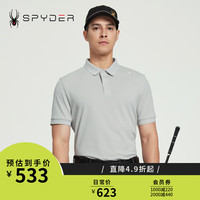 SPYDER新品男子URBAN LIFE短袖T恤休闲运动商务POLO衫24MS407M 藏青色 S
