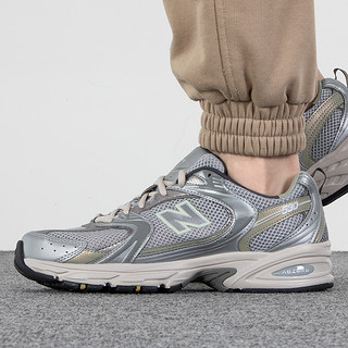 new balance NB休闲鞋男女轻便厚底运动鞋530系列银灰老爹鞋MR530KMW