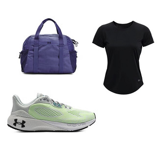 PLUS会员：安德玛 女子跑鞋+强森健身包+运动T恤