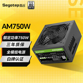 鑫谷（segotep） 电源650W台式机 ATX3.0电源全模组电脑组件主机机箱/白牌认证 AM750W 白牌模组电源