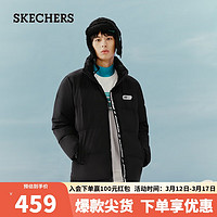 SKECHERS 斯凯奇 男女同款羽绒服舒适保暖防风百搭情侣外套L422U073