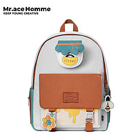 Mr.ace Homme蜜蜂系列 双肩包女电脑背包小众书包大容量 小蜜蜂+零钱包