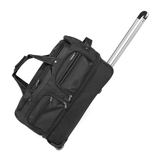 DITD DESIGN IN THE DESIGN大容量旅行包托运拉杆包男可扩展可折叠大包手提可加高行李袋368 黑色加大码