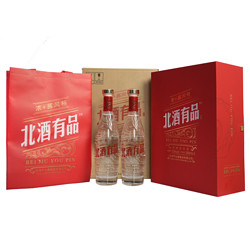 芦台春 北酒有品浓香型白酒500ml*2瓶礼盒装浓+酱风格精美官方年货