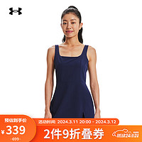 安德玛 UNDERARMOUR）女子训练运动连身裤裙1382402 深蓝色410 M