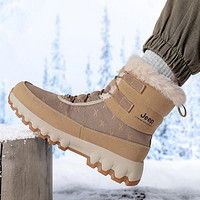 Jeep 吉普 男士雪地靴加绒加厚运动雪地靴暖鞋男冬季滑雪靴