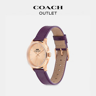 蔻驰（COACH）奥莱女士RUBY腕表，32MM 深浆果色