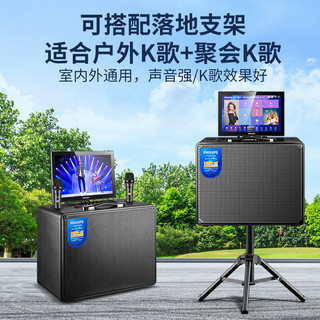 PHILIPS 飞利浦 音响功放一体机便携户外家庭卡拉ok一体机家用k歌蓝牙音箱SD239