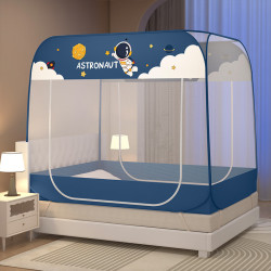 轩蓝仕 免安装防摔落钢丝蚊帐 150*200cm多少钱-什么值得买