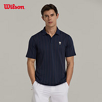威尔胜（Wilson）24年春季针织POLO衫男款运动休闲宽松舒适上衣短袖 WM00239411