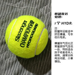 Slazenger 史莱辛格 网球温网比赛用球耐磨胶罐铁罐 施雷森格豹子球 1个 散装A
