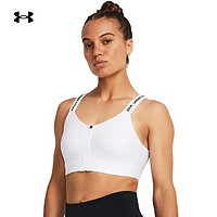 安德玛（UNDERARMOUR）春夏Infinity 2.0女子拉链小8bra训练运动内衣-高强度1384118 白色100 XS A-C