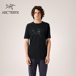 ARC'TERYX 始祖鸟 IONIA MERINO WOOL LOGO 透气 男子 羊毛短袖T恤