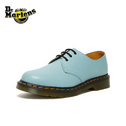 Dr.Martens 马汀博士 马丁（DR.MARTENS）1461 英伦风经典简约复古光面皮女士3孔马丁单鞋 天蓝色 37