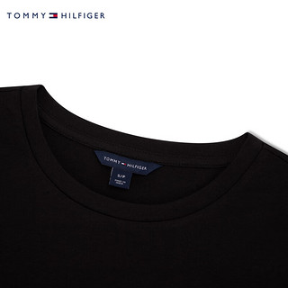 TOMMY HILFIGER24新款女装纯棉休闲通勤刺绣合身打底T恤76J4880 