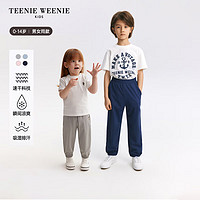 Teenie Weenie Kids小熊童装24春夏男女童宝宝凉感吸湿运动卫裤 粉色 90cm