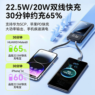 PISEN 品胜 c19 充电宝 华为22.5W+苹果PD20W 10000mAh