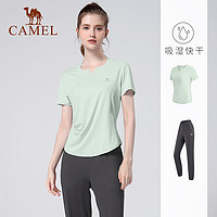 CAMEL 骆驼 瑜伽服套装户外跑步宽松短袖健身运动服