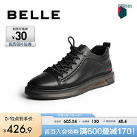 BeLLE 百丽 男士休闲皮鞋 7AV11CM0 黑色 43