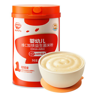 秋田满满 婴幼儿DHA+ARA原味益生菌高铁米粉258g 1阶（DHA+ARA）米粉 258g