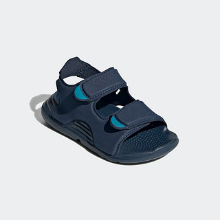 adidas SWIM SANDAL I魔术贴凉鞋男婴童阿迪达斯轻运动 藏青蓝 23(130mm)