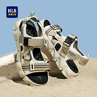 海澜之家（HLA）男鞋百搭舒适休闲凉鞋透气轻便沙滩鞋HAALXM2ACm0021 沙色39