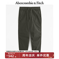 ABERCROMBIE & FITCH男装 24春日常休闲慢跑裤 358445-1 深橄榄绿 L (180/86A)