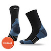 赛乐（ZEALWOOD） 户外袜徒步袜登山袜快干吸湿排汗功能袜运动袜男女椰碳系列 Active黑蓝色 S(35-38)