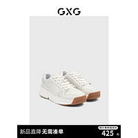 GXG 男鞋板鞋男潮流运动板鞋休闲鞋板鞋厚底男休闲鞋 白色 42
